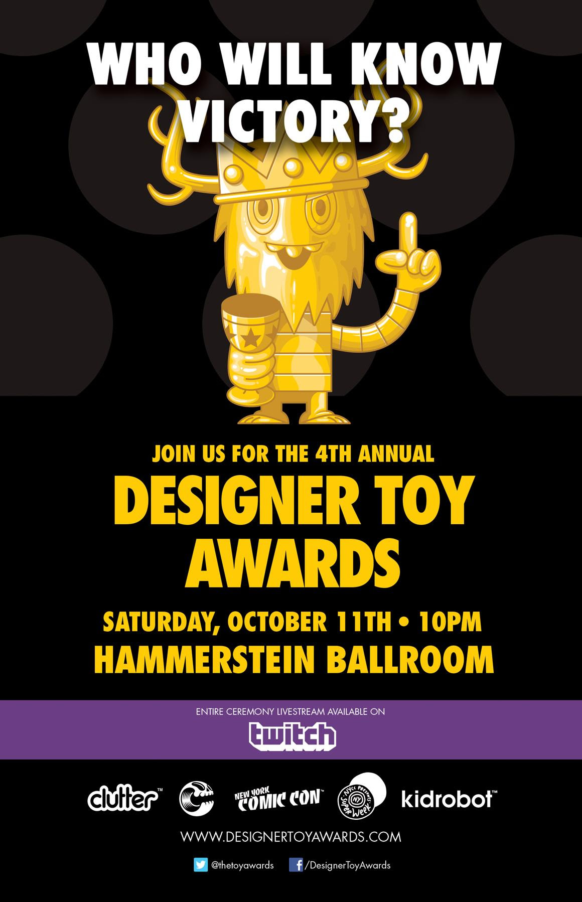 The 4th Annual Designer Toy Awards Ceremony Details! CollectionDX